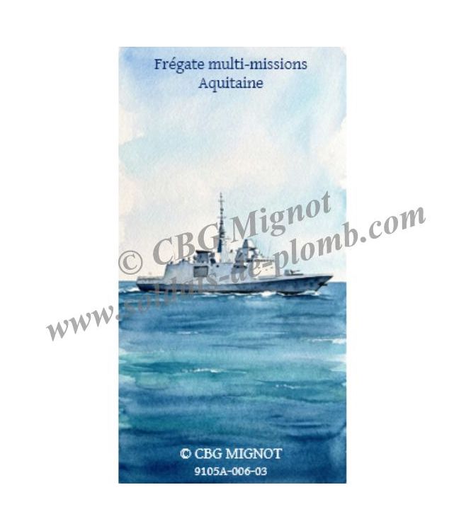 porte-Fanion de la frégate Aquitaine en coffret de présentation