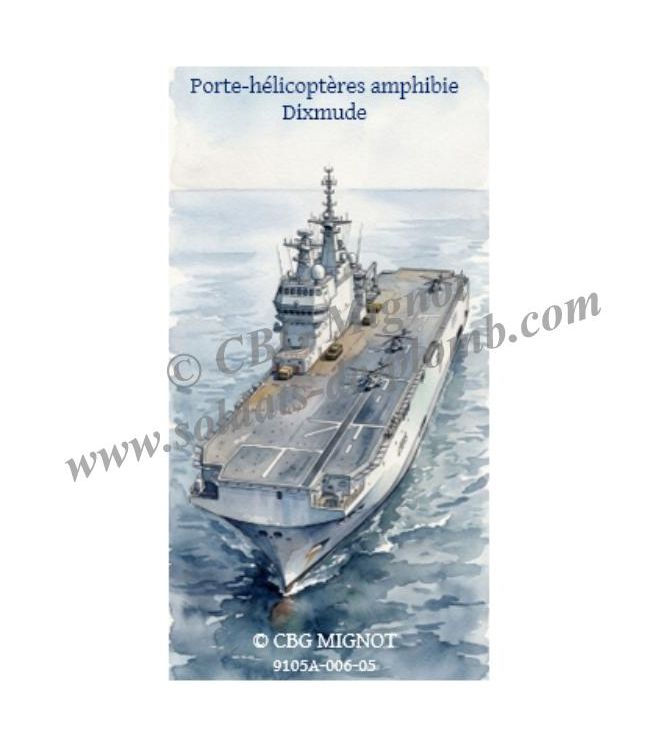 porte-Fanion du porte-hélicoptères Dixmude en coffret de présentation
