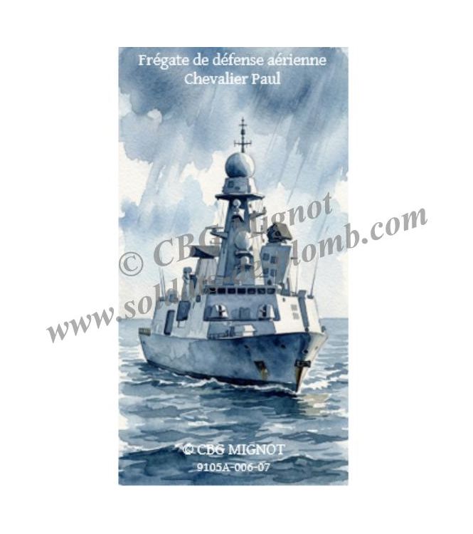porte-Fanion de la frégate Chevalier Paul en coffret de présentation