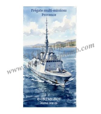 porte-Fanion de la frégate Provence en coffret de présentation