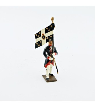 drapeau des grenadiers de la garde française -  louis xv (1740)