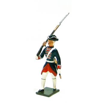 fantassin avec fusil des grenadiers de la garde française -  louis xv (1740)
