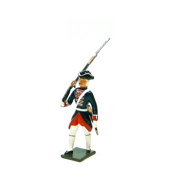 fantassin avec fusil des grenadiers de la garde française -  louis xv (1740)