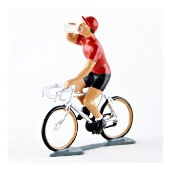 cycliste du Tour de France, Maillot rouge buvant gourde