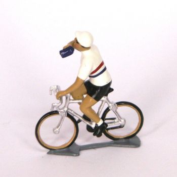 cycliste du Tour de France, Maillot Hollandais buvant gourde (Hollande)