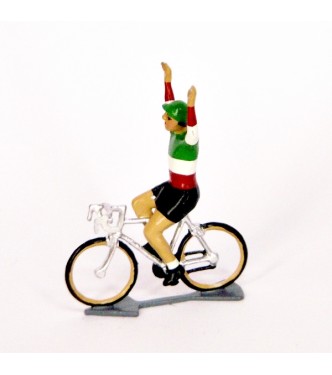 Champion d'Italie, bras en l'air