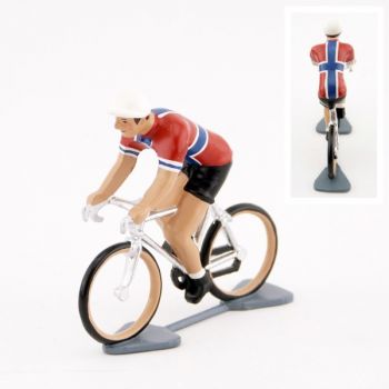 cycliste du Tour de France, maillot norvégien (Norvège)