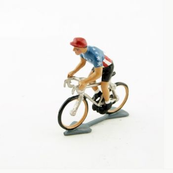 cycliste du Tour de France, Maillot Américain en danseuse (Etats-Unis, USA)