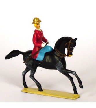 cheval et son écuyère en amazone