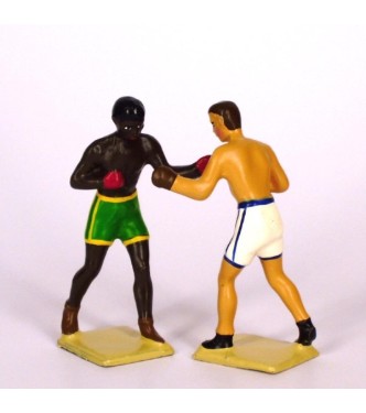 ensemble de 2 boxeurs (1 blanc / 1 noir)