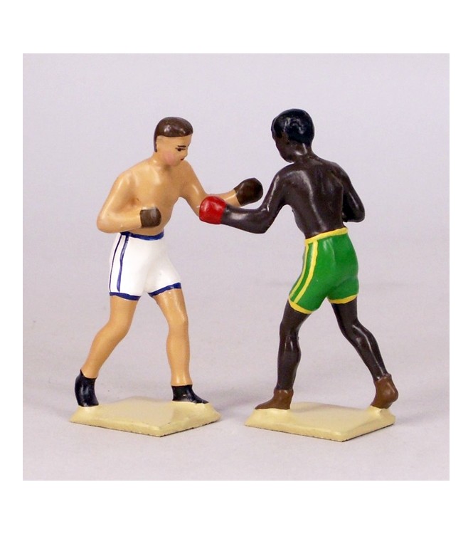 ensemble de 2 boxeurs (1 blanc / 1 noir)