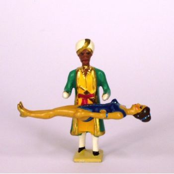 fakir avec femme en lévitation