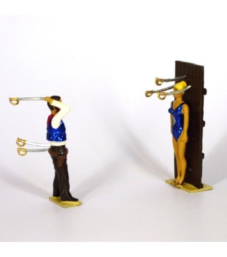 ensemble "le lanceur de couteaux" (2 p.), tenues bleues