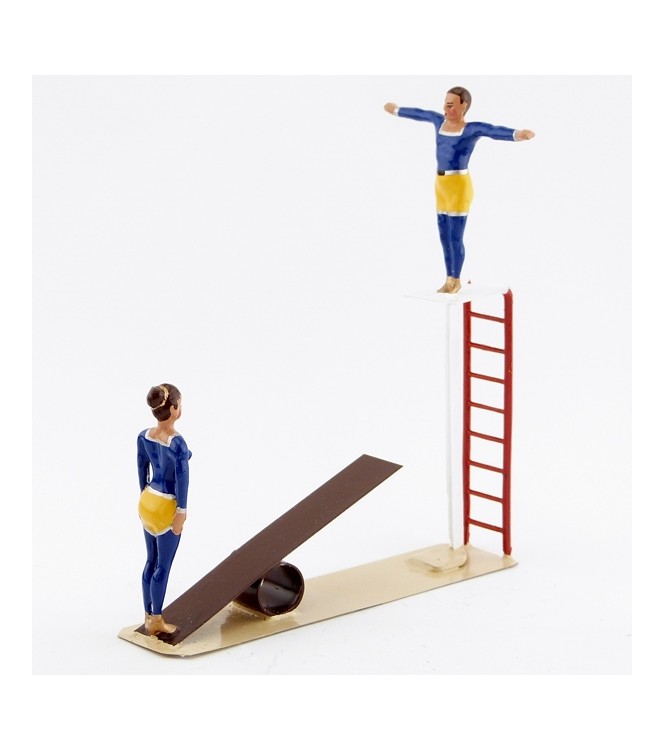 ensemble de 2 p. "le saut périlleux"