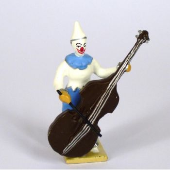 clown avec contrebasse