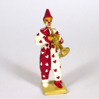 clown avec trompette