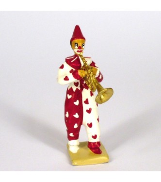 clown avec trompette