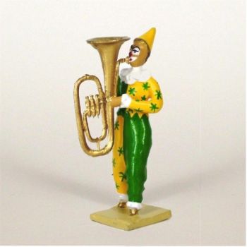 clown avec grand tuba