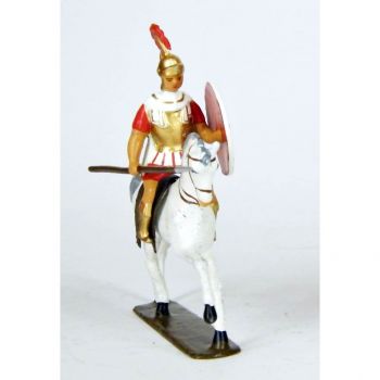 cavalier grec avec lance, cape blanche
