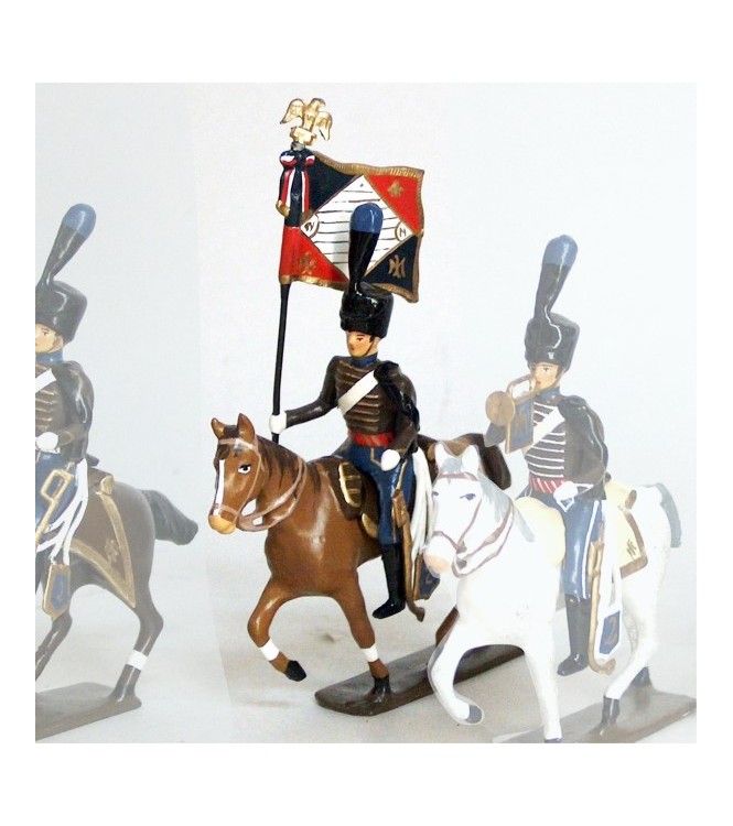 etendard de la compagnie d'elite du 2e hussards (1808)