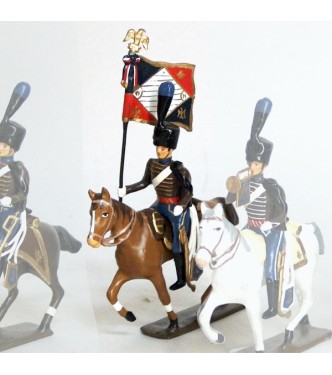 etendard de la compagnie d'elite du 2e hussards (1808)