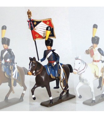 etendard de la compagnie d'elite du 5e hussards (1808)