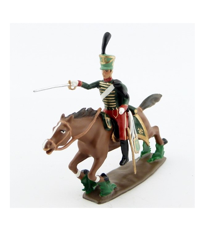 officier du 7e Hussards à la charge