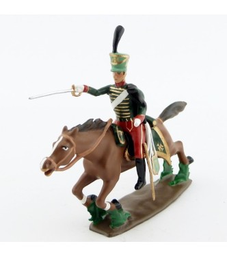 officier du 7e Hussards à la charge