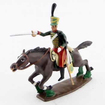 cavalier du 7e Hussards à la charge