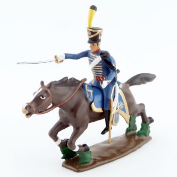 officier du 7e Hussards à la charge