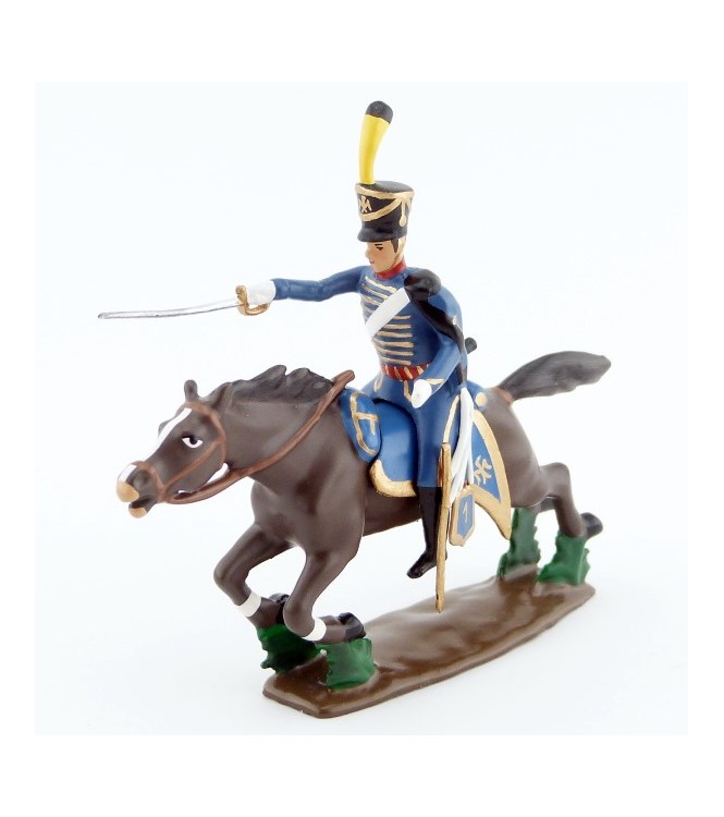 officier du 7e Hussards à la charge