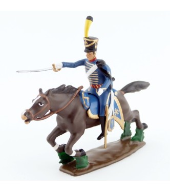 officier du 7e Hussards à la charge