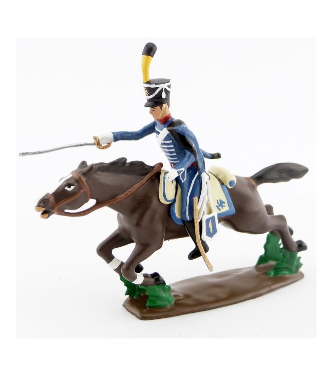 cavalier du 1er Hussards à la charge
