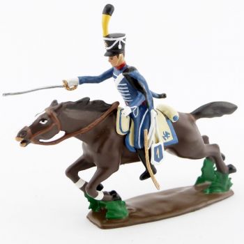 cavalier du 1er Hussards à la charge