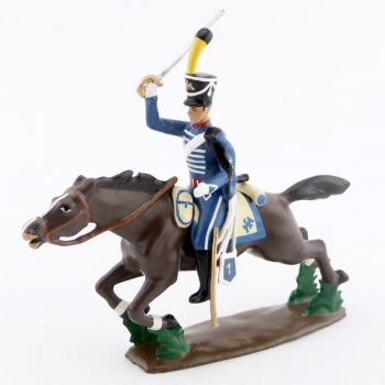 cavalier du 1er Hussards à la charge