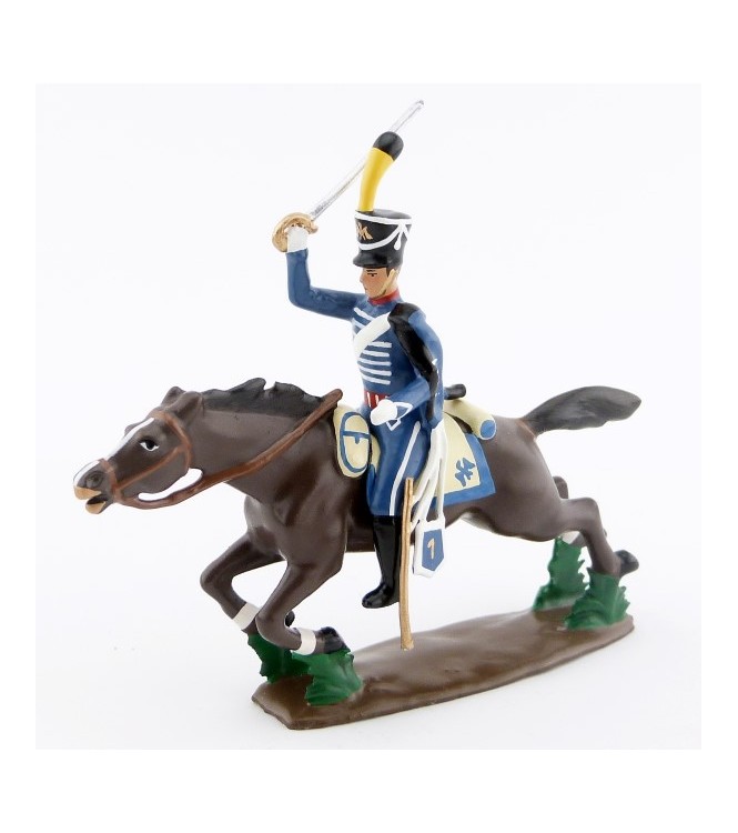 cavalier du 1er Hussards à la charge