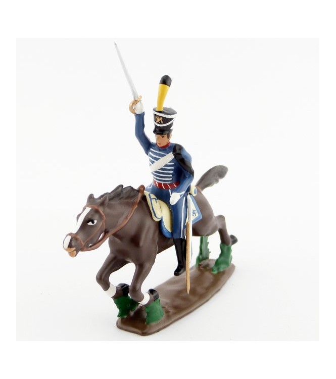 cavalier du 1er Hussards à la charge
