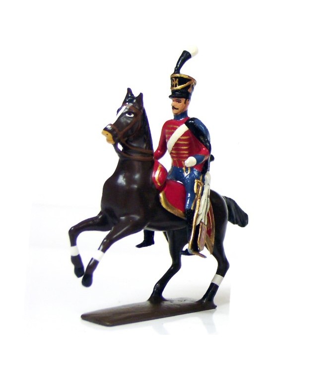 officier du 9e régiment de hussards (rouge) (1808)
