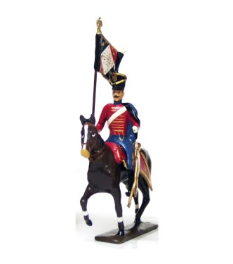etendard du 9e régiment de hussards (rouge) (1808)
