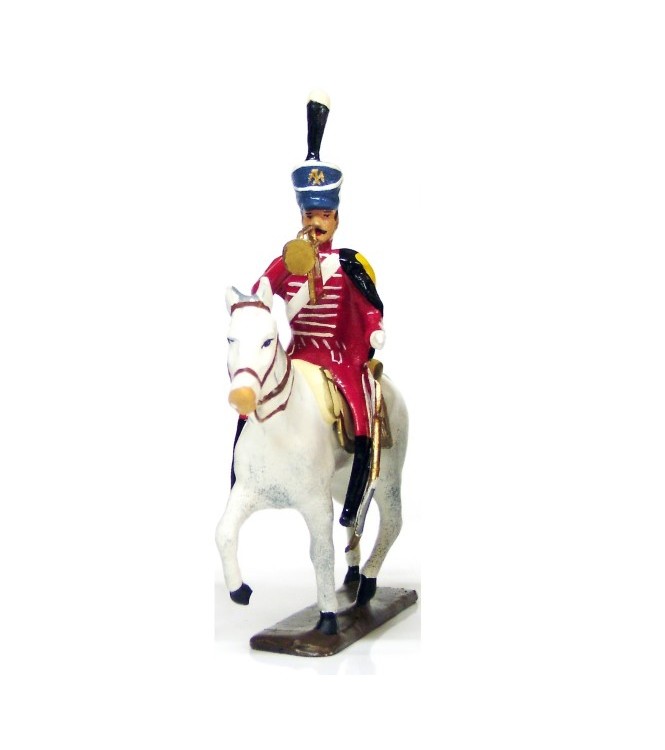 trompette (d'ordonnance) du 9e régiment de hussards (rouge) (1808)