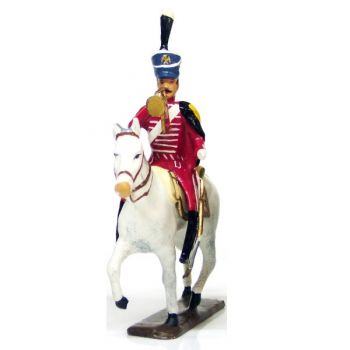 trompette (d'ordonnance) du 9e régiment de hussards (rouge) (1808)