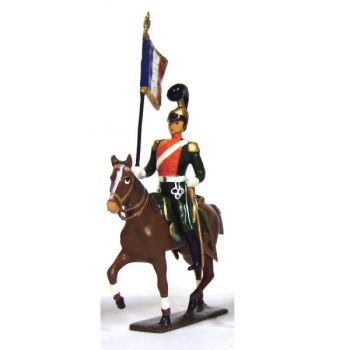 etendard des chevau-léger 2ème rgt (plastron orange) (1812)