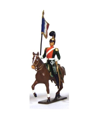 etendard des chevau-léger 2ème rgt (plastron orange) (1812)