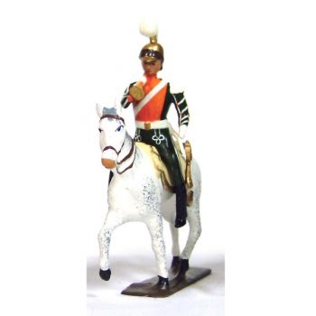 trompette des chevau-léger 2ème rgt (plastron orange) (1812)