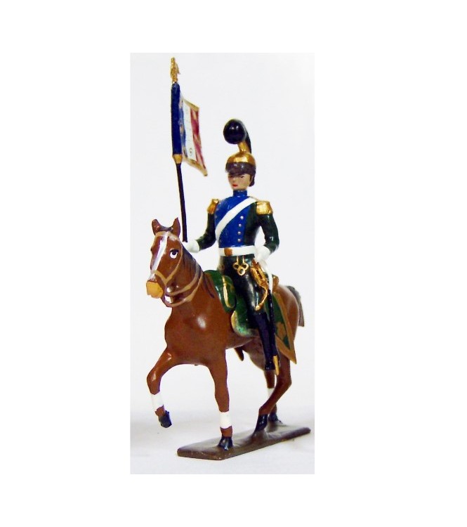 etendard des chevau-léger 5ème rgt (plastron bleu) (1812)