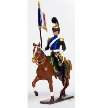 etendard des chevau-léger 5ème rgt (plastron bleu) (1812)