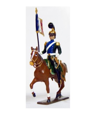 etendard des chevau-léger 5ème rgt (plastron bleu) (1812)