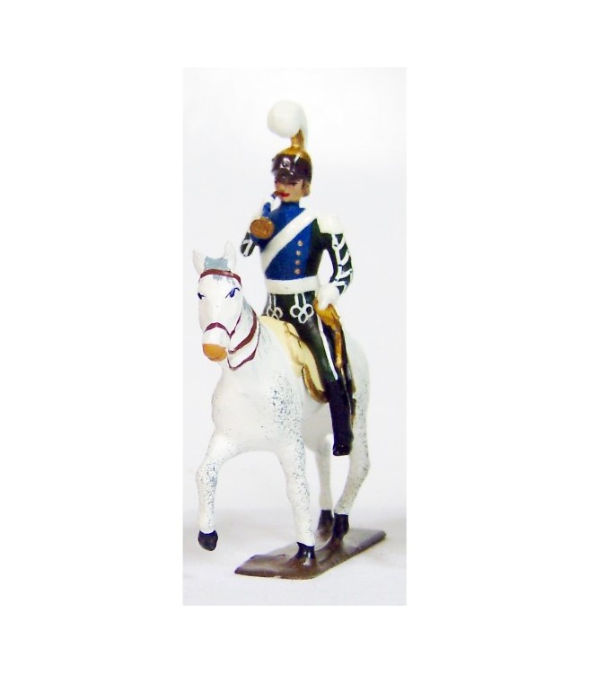 trompette (d'ordonnance) des chevau-léger 5ème rgt (plastron bleu) (1812)