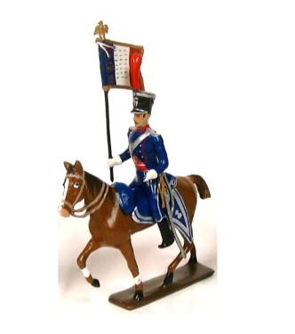 etendard des chevau-leger lanciers-gendarmes a cheval (1804)