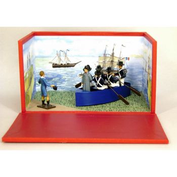 petit diorama ''Napoléon, débarquement à Golfe Juan''